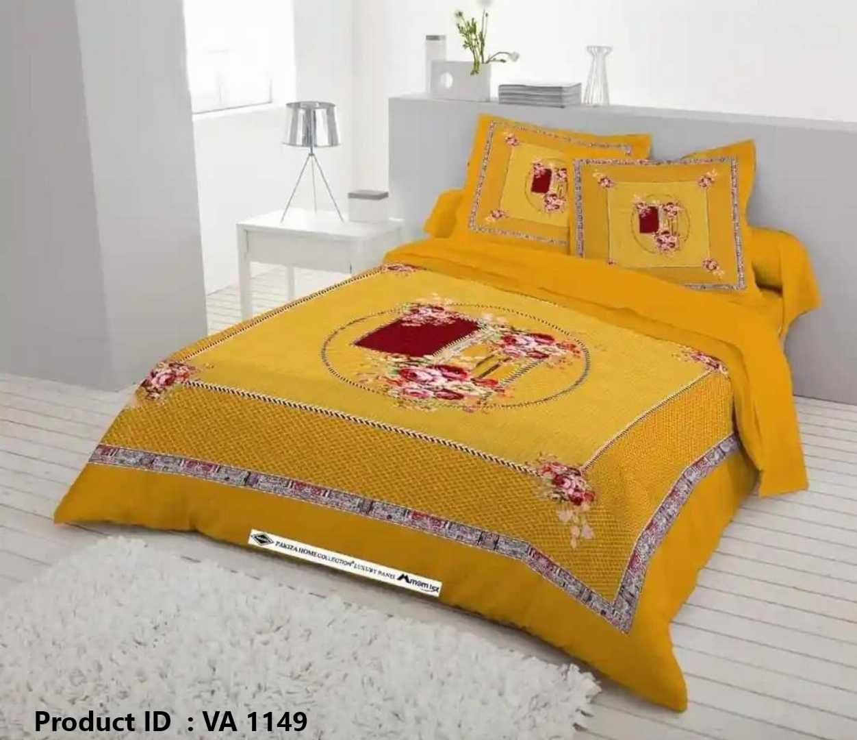 Digital Home Tex Luxury Panel Cotton Bed Sheet King Size