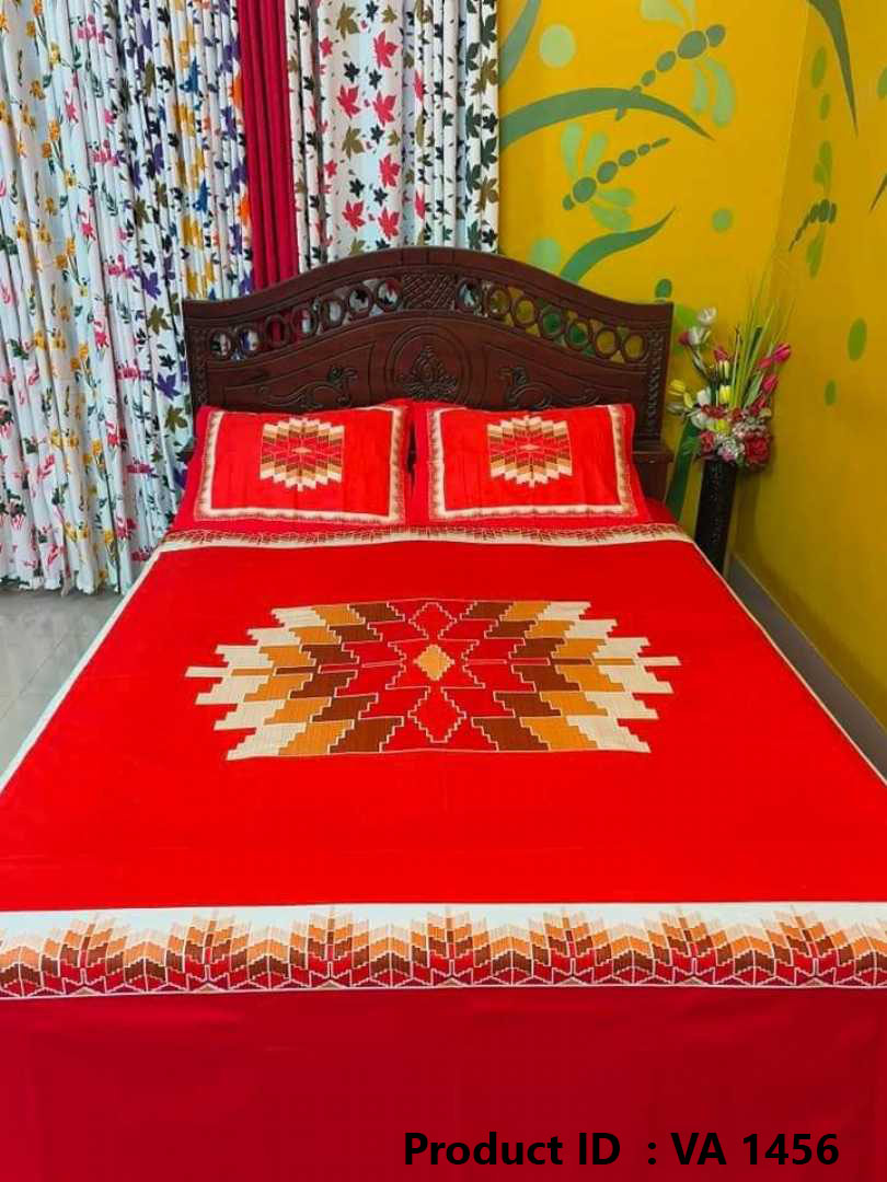 Digital Home Tex Luxury Panel Cotton Bed Sheet King Size