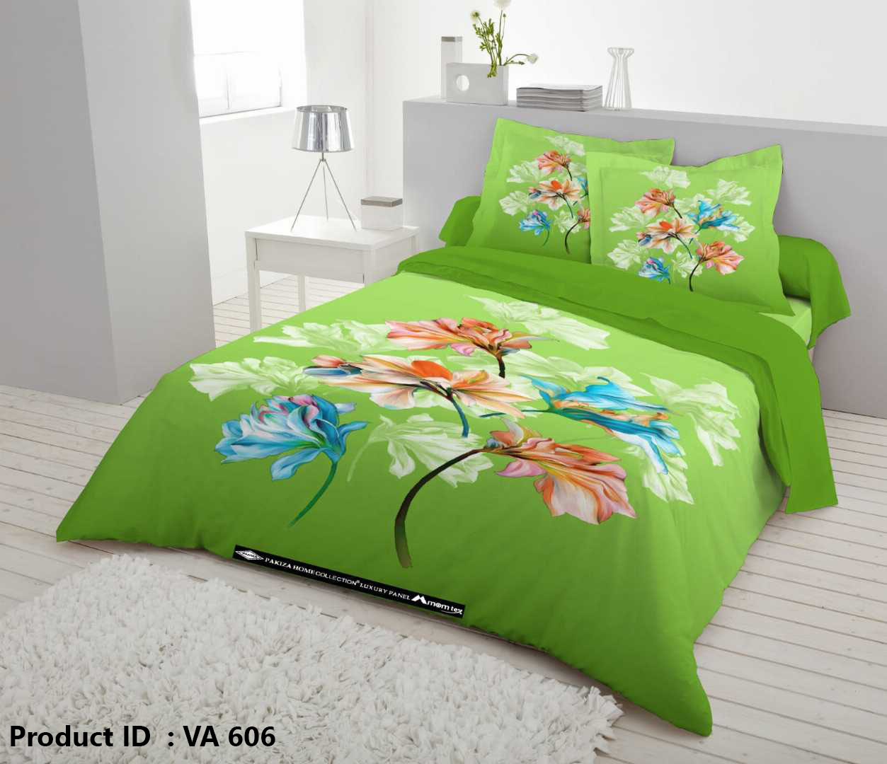 Digital Home Tex Luxury Panel Cotton Bed Sheet King Size