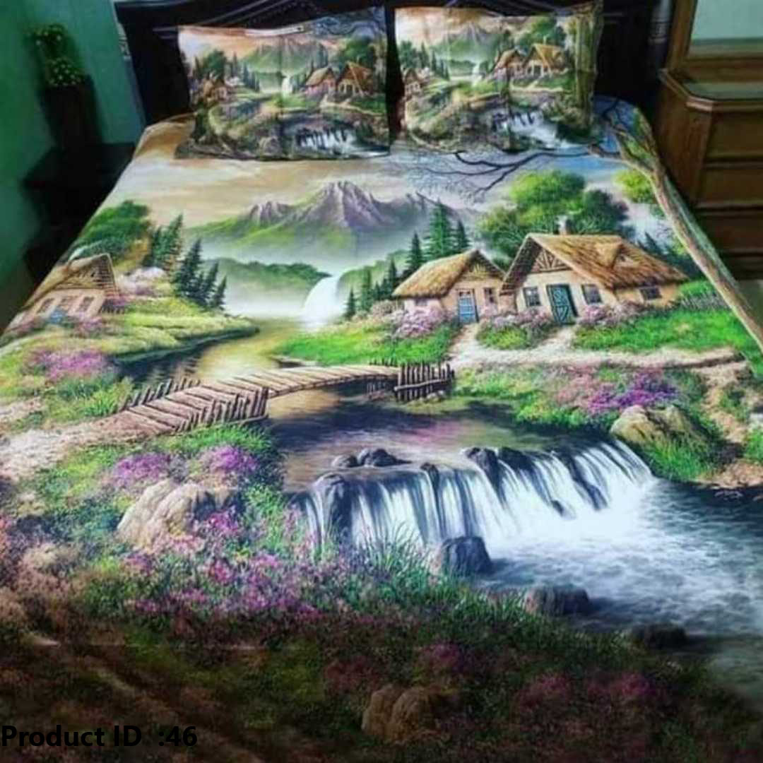 Luxury Panel Cotton Bed Sheet